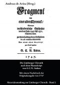 Materialsammlung zur Limburger Chronik / Fragment einer alten Chronick
