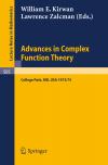 Advances in Complex Function Theory