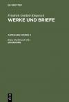 Friedrich Gottlieb Klopstock: Werke und Briefe. Abteilung Werke II / Epigramme