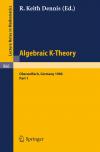 Algebraic K-Theory. Proceedings of a Conference Held at Oberwolfach, June 1980