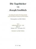 Die Tagebücher von Joseph Goebbels. Aufzeichnungen 1923-1941. Oktober 1923 - November 1929 / Oktober 1923 - November 1925