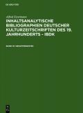 Alfred Estermann: Inhaltsanalytische Bibliographien deutscher Kulturzeitschriften... / Gesamtregister