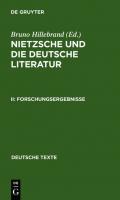 Nietzsche und die deutsche Literatur / Forschungsergebnisse