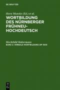 Wortbildung des Nürnberger Frühneuhochdeutsch / Verbale Wortbildung um 1500
