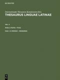 Thesaurus linguae Latinae. . porta - pyxis / prodeo - progenies