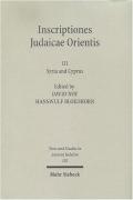 Inscriptiones Judaicae Orientis / Inscriptiones Judaicae Orientis