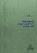 Linguistique du détachement en français