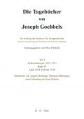 Die Tagebücher von Joseph Goebbels. Aufzeichnungen 1923-1941. April 1934 - Februar 1937 / April 1934 - Februar 1936