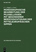 Monographische Bearbeitung der Piloselloiden mit besonderer Berücksichtigung der mitteleuropäischen Sippen