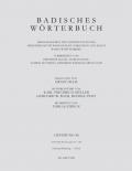 Badisches Wörterbuch / Badisches Wörterbuch. Band V/Lieferung 85