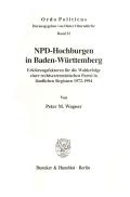 NPD-Hochburgen in Baden-Württemberg.