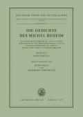 Michael Beheim: Die Gedichte des Michel Beheim / Registerteil