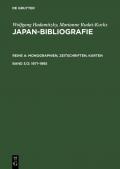 Wolfgang Hadamitzky; Marianne Rudat-Kocks: Japan-Bibliografie. Monographien,... / 1971–1985