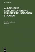 Allgemeine Gerichtsordnung für die Preussischen Staaten / Register