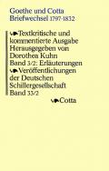 Goethe und Cotta. Briefwechsel 1797-1832. Textkritische und kommentierte... / Erläuterungen zu den Briefen 1816-1832