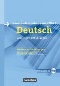Vorbereitungsmaterialien für VERA - Deutsch / 8. Schuljahr: Mittlere Anforderungen - Arbeitsheft mit Lösungen und Hör-CD