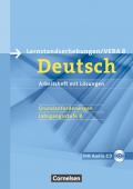 Vorbereitungsmaterialien für VERA - Deutsch / 8. Schuljahr: Grundanforderungen - Arbeitsheft mit Lösungen und Hör-CD