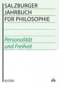 Salzburger Jahrbuch für Philosophie 65 (2020)