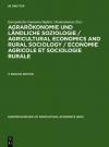 Agrarökonomie und ländliche Soziologie / Agricultural economics and... / English Edition