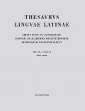 Thesaurus linguae Latinae. . / nebel - nepos