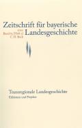 Zeitschrift für bayerische Landesgeschichte Band 83 Heft 3/2020